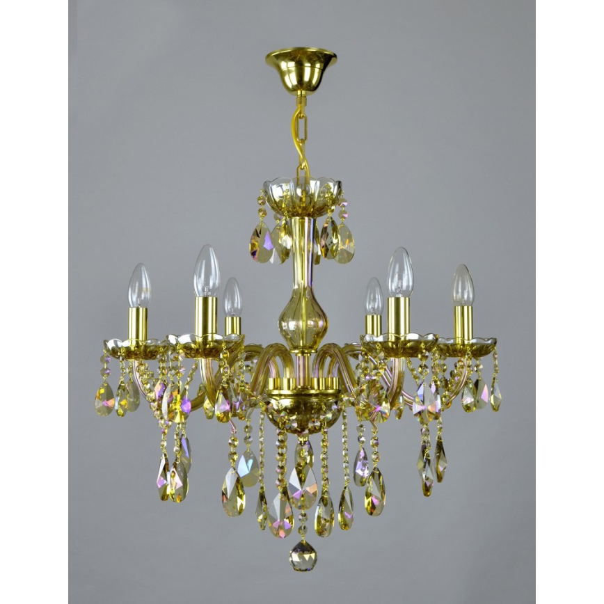 Wranovsky JWZ167061100 - Lámpara de araña colgante de cristal CLARIT 6xE14/40W/230V