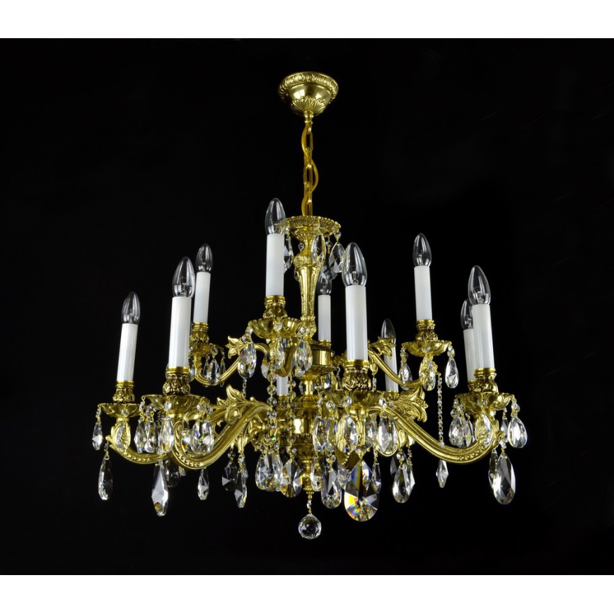 Wranovsky JWZ237121100 - Lámpara colgante de cristal AVIOR 12xE14/40W/230V