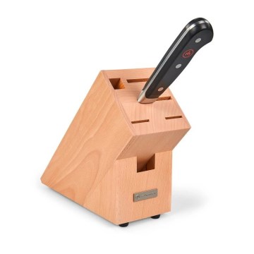 Wüsthof - Cuchillo de chef CLASSIC de 20 cm con soporte de haya, color beige