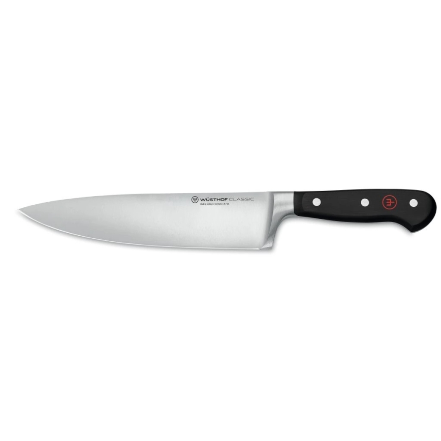 Wüsthof - Cuchillo de chef CLASSIC de 20 cm con soporte de haya, color beige