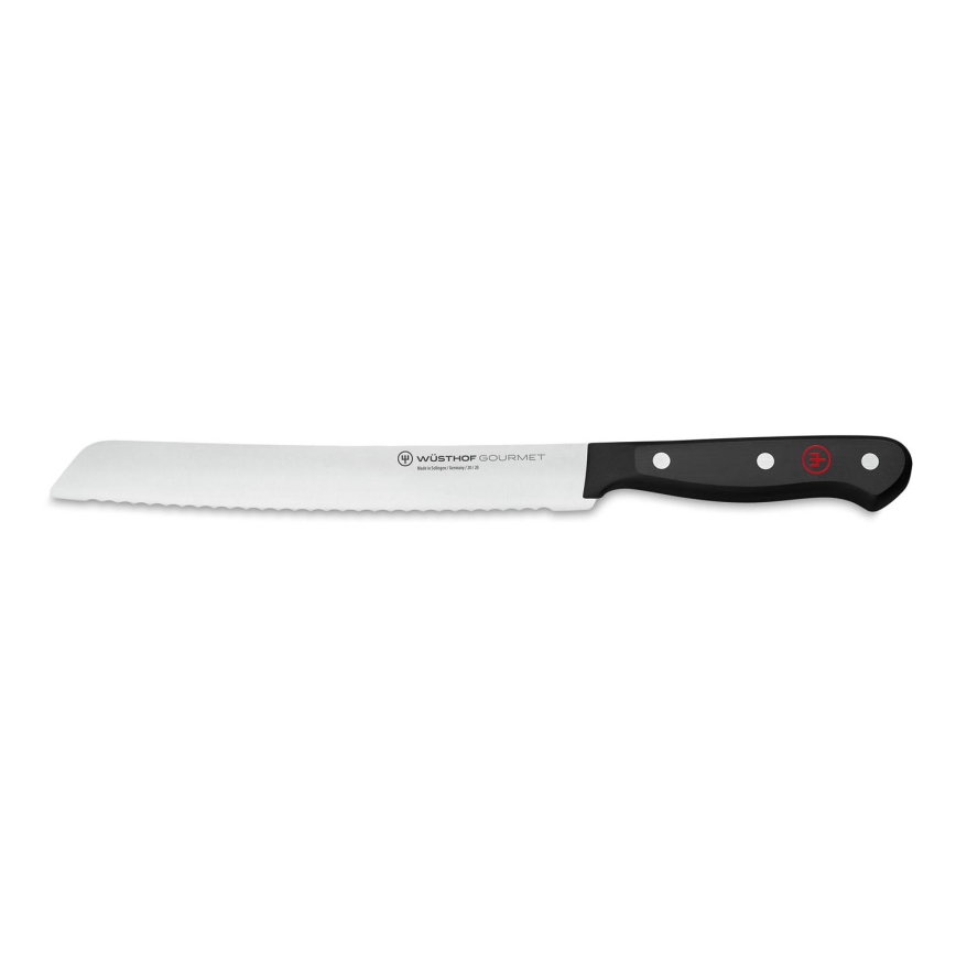 Wüsthof - Cuchillo de cocina para pan GOURMET 20 cm negro