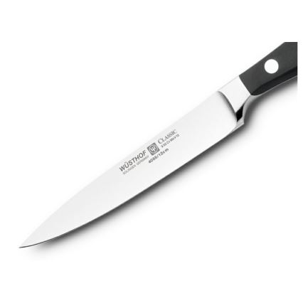 Wüsthof - Cuchillo de cocina para trinchar CLASSIC 12 cm negro