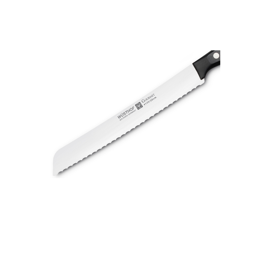 Wüsthof - Cuchillo de cocina para pan GOURMET 20 cm negro