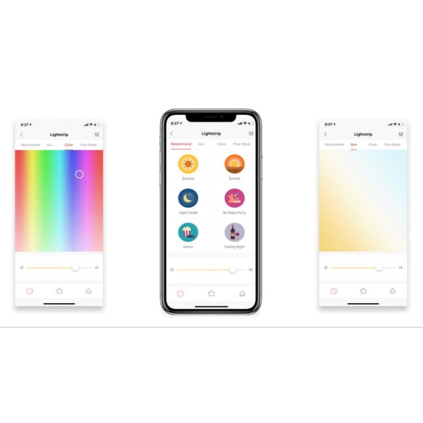 Yeelight - Cinta LED RGB regulable/7,5W/230V Wi-Fi 2 m