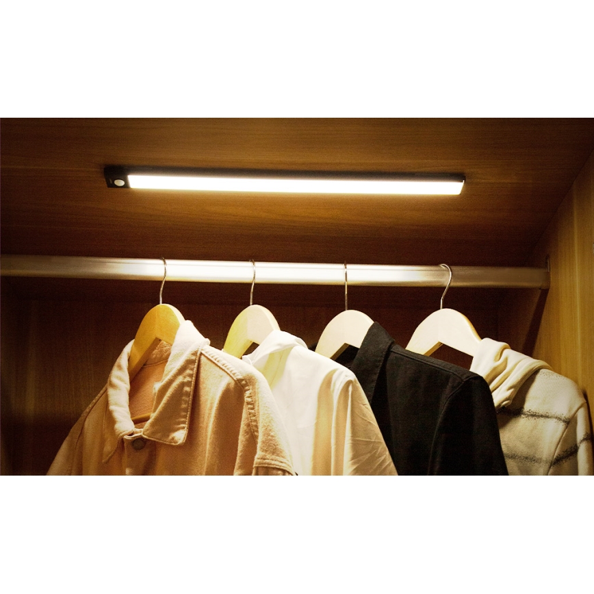 Yeelight - Iluminación LED recargable y regulable para muebles con sensor LED/1,8W/1100 mAh 4000K 20 cm negro