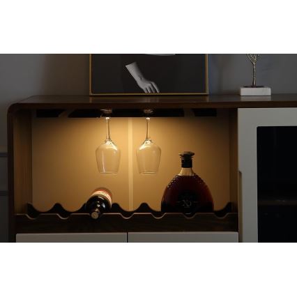 Yeelight - LED Iluminación para muebles recargable y regulable con sensor LED/2,4W/2200 mAh 2700K 60 cm plata