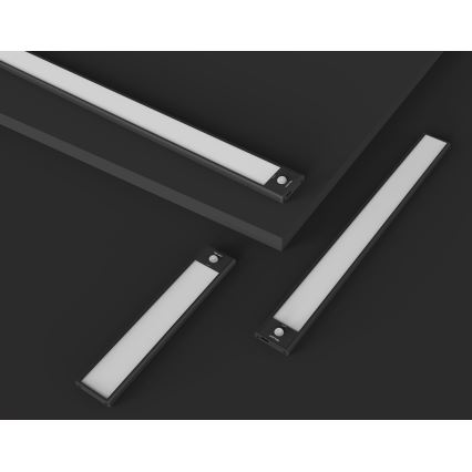 Yeelight - Iluminación LED regulable recargable para muebles con sensor LED/2,4W/2200 mAh 4000K 60 cm negro