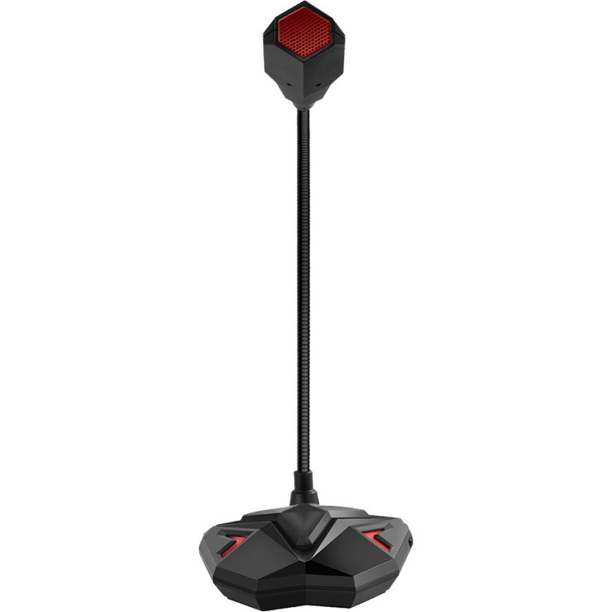 Yenkee - Micrófono USB Gaming LED 5V negro/rojo