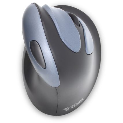 Yenkee - Ratón ergonómico 1000/1600 DPI 1xAA negro