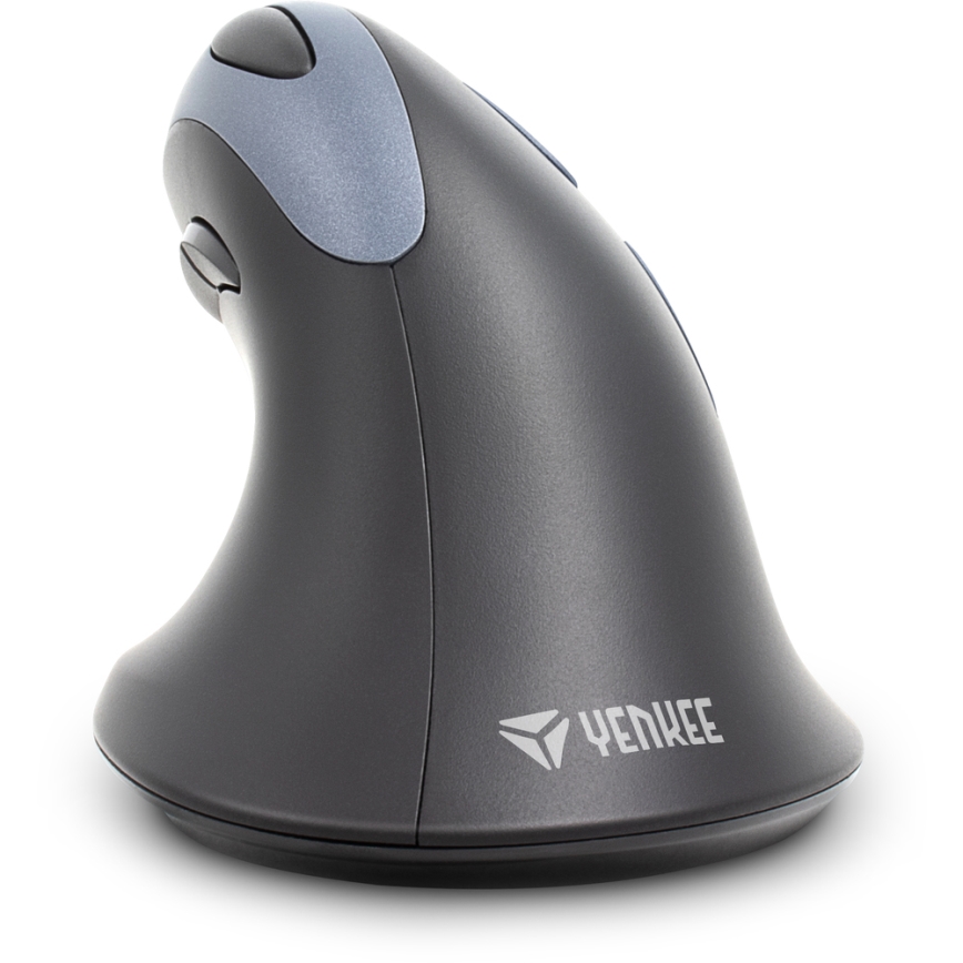 Yenkee - Ratón ergonómico 1000/1600 DPI 1xAA negro