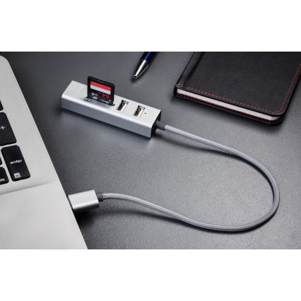 Yenkee - Regleta USB 2.0 y lector de tarjetas
