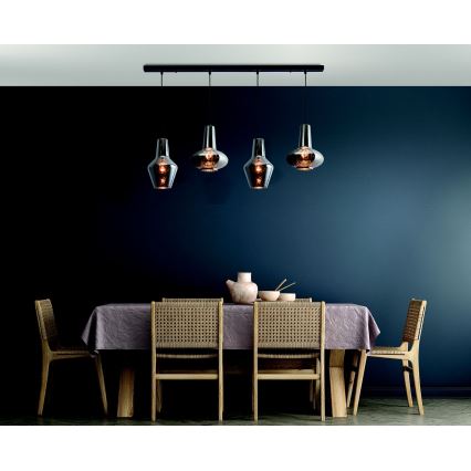Zambelis 17151 - Lámpara colgante 4xE27/40W/230V