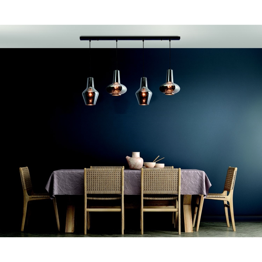 Zambelis 17151 - Lámpara colgante 4xE27/40W/230V