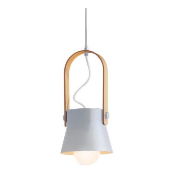 Zambelis 18193 - Lámpara colgante 1xE27/40W/230V blanco