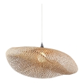 Zambelis 19103 - Lámpara colgante 1xE27/40W/230V bambú/beige