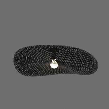 Zambelis 19109 - Lámpara de techo 1xE27/40W/230V bambú/negro