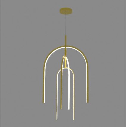 Zambelis 1931 - Lámpara de araña LED regulable LED/80W/230V dorado