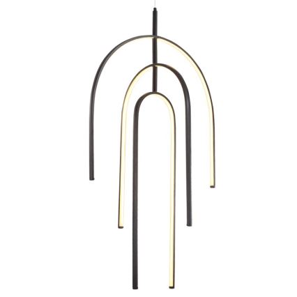 Zambelis 1932 - Lámpara de araña LED regulable LED/80W/230V negro