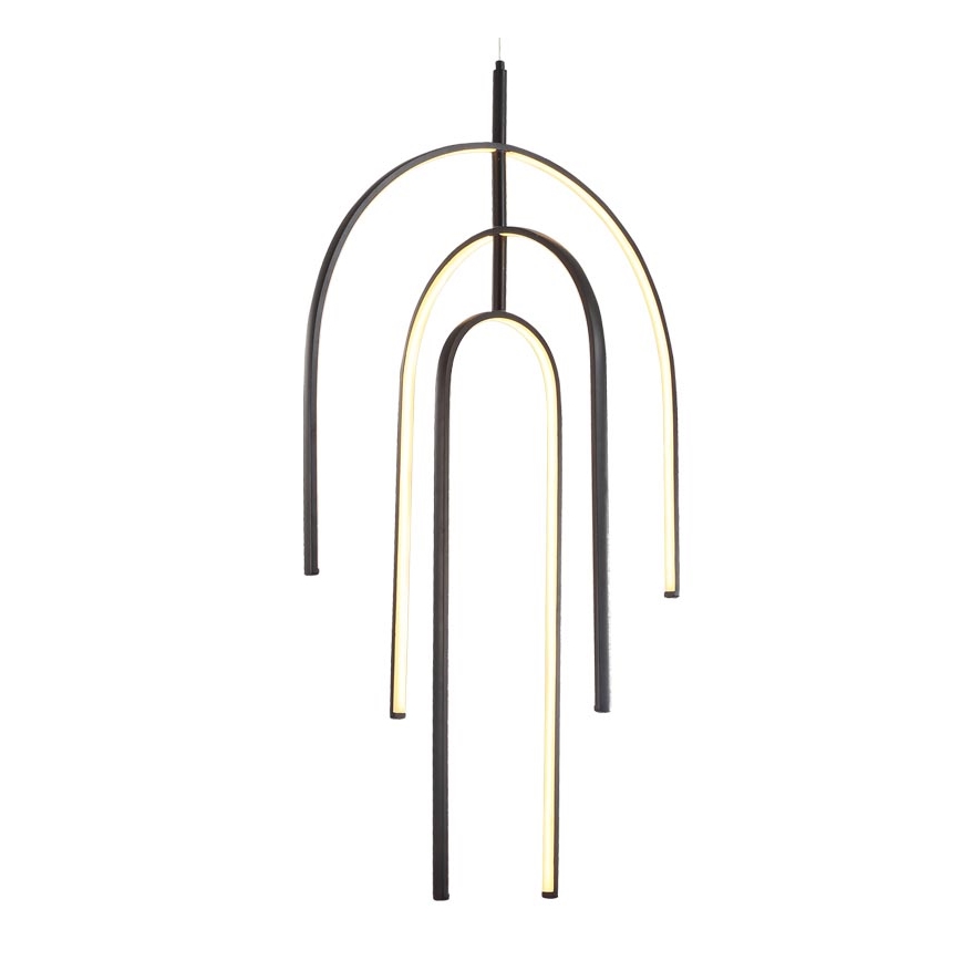 Zambelis 1932 - Lámpara de araña LED regulable LED/80W/230V negro