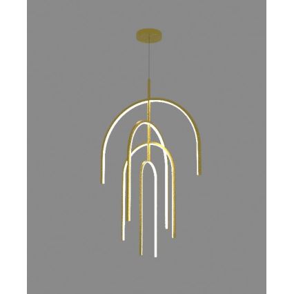 Zambelis 1933 - Lámpara de araña LED regulable LED/96W/230V dorado
