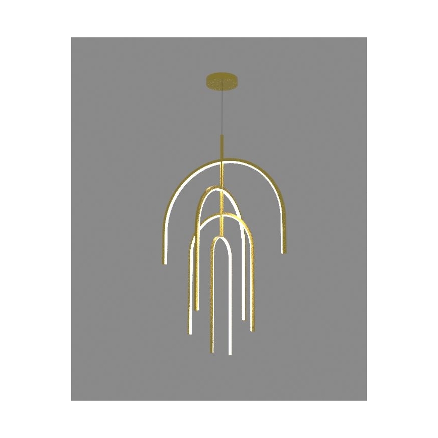 Zambelis 1933 - Lámpara de araña LED regulable LED/96W/230V dorado