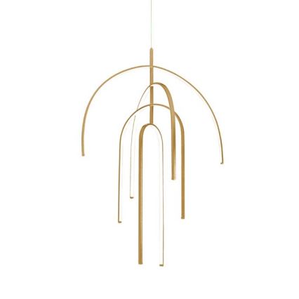 Zambelis 1933 - Lámpara de araña LED regulable LED/96W/230V dorado