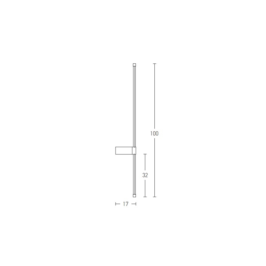 Zambelis 20116 - Aplique LED LED/20W/230V negro