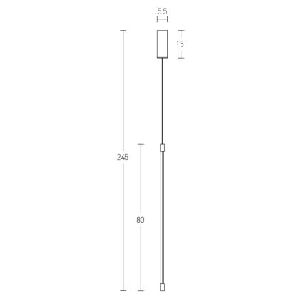 Zambelis 20121 - Lámpara LED colgante LED/12W/230V negro