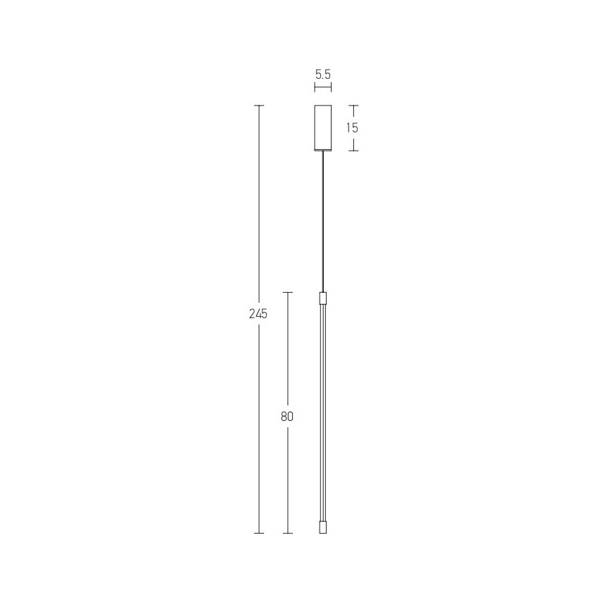 Zambelis 20121 - Lámpara LED colgante LED/12W/230V negro