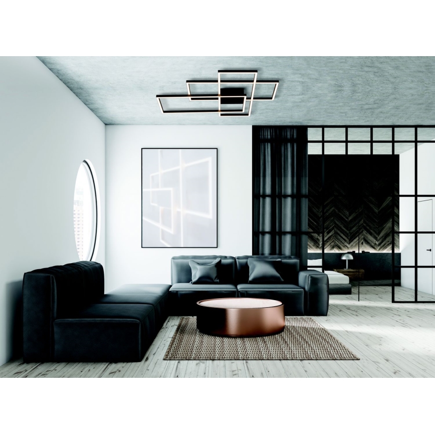 Zambelis 2020 - Lámpara de techo LED regulable LED/55W/230V negro