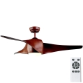 Zambelis 20256 - Ventilador de techo LED LED/15W/230V 3000/4000/6000 cereza + mando a distancia