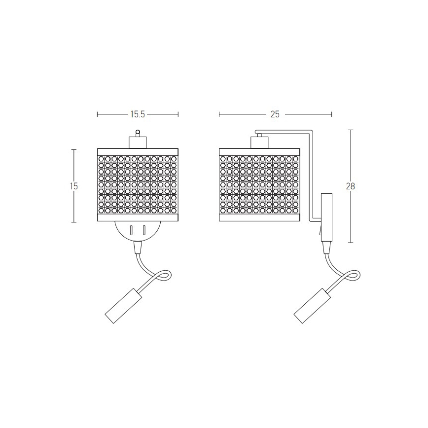 Zambelis 20355 - Lámpara de pared LED 1xE27/40W + LED/3W/230V ratán