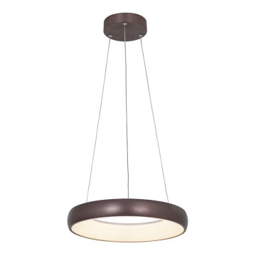 Zambelis 2047 - Lámpara de araña LED regulable LED/30W/230V diá. 40 cm marrón