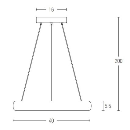 Zambelis 2047 - Lámpara de araña LED regulable LED/30W/230V diá. 40 cm marrón