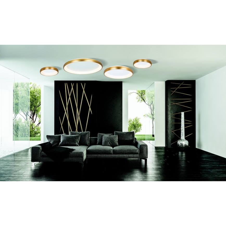 Zambelis 2050 - Plafón LED regulable LED/50W/230V diá. 60 cm dorado