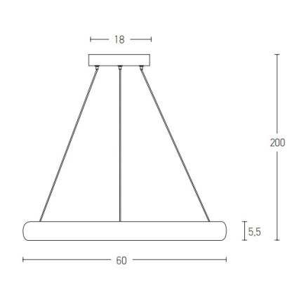 Zambelis 2054 - Lámpara de araña LED regulable LED/50W/230V diá. 60 cm dorado