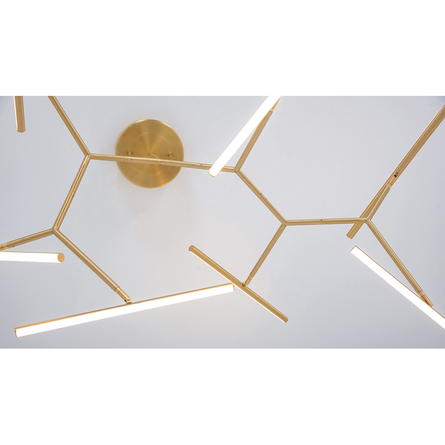 Zambelis 2073 - Lámpara colgante LED regulable LED/68W/230V dorado
