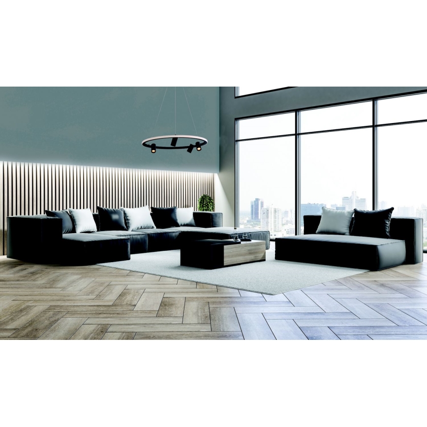 Zambelis 22012 - Lámpara de araña LED regulable LED/47W/230V diá. 60 cm negro