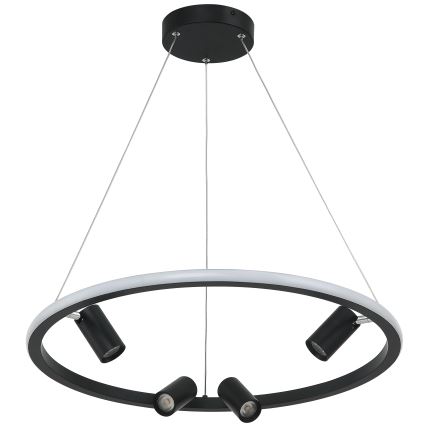 Zambelis 22012 - Lámpara de araña LED regulable LED/47W/230V diá. 60 cm negro
