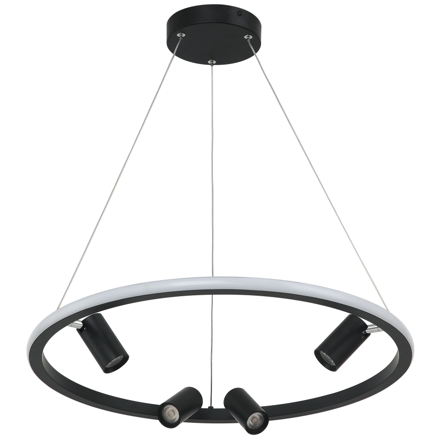 Zambelis 22012 - Lámpara de araña LED regulable LED/47W/230V diá. 60 cm negro
