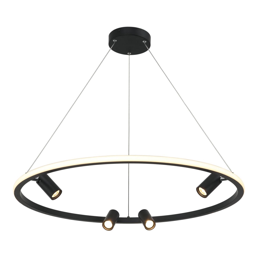 Zambelis 22013 - Lámpara de araña LED regulable LED/59W/230V diá. 79 cm negro