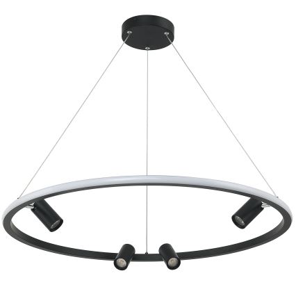 Zambelis 22013 - Lámpara de araña LED regulable LED/59W/230V diá. 79 cm negro