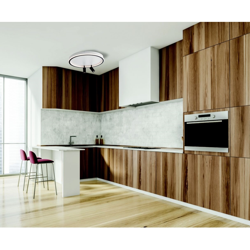 Zambelis 22014 - Plafón LED regulable LED/71W/230V negro