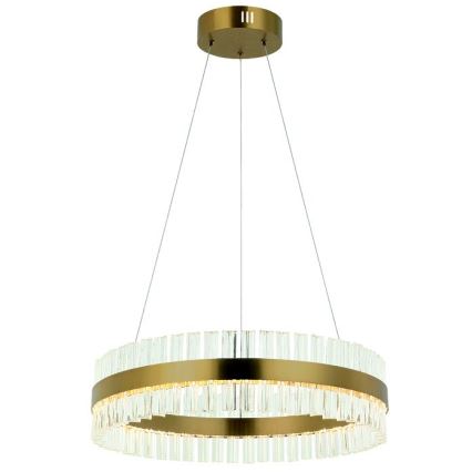 Zambelis 22039 - Lámpara de araña LED regulable LED/56W/230V dorado