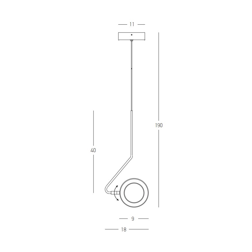 Zambelis 22044 - Lámpara de araña LED regulable LED/7W/230V CRI90 blanco