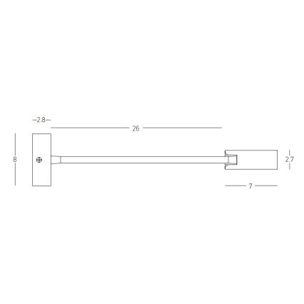 Zambelis 22049 - LED Lámpara flexible pequeña LED/3W/230V CRI90 negro