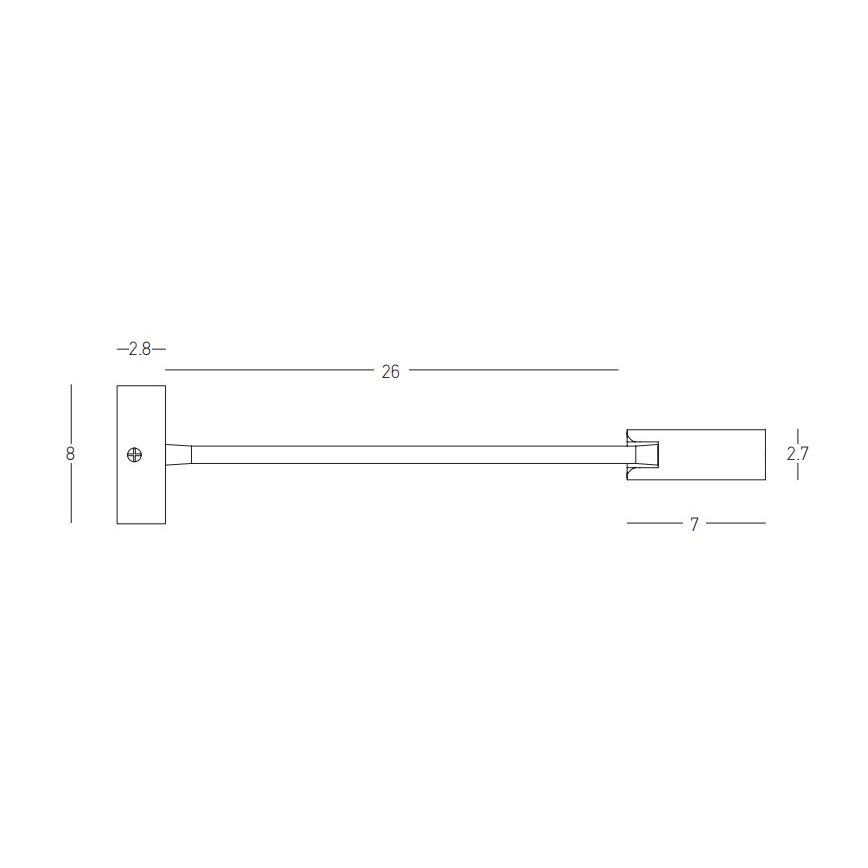 Zambelis 22049 - LED Lámpara flexible pequeña LED/3W/230V CRI90 negro