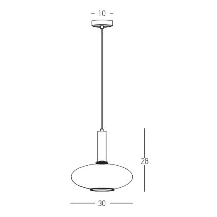 Zambelis 22072 - Lámpara colgante 1xE27/40W/230V diá. 30 cm dorado