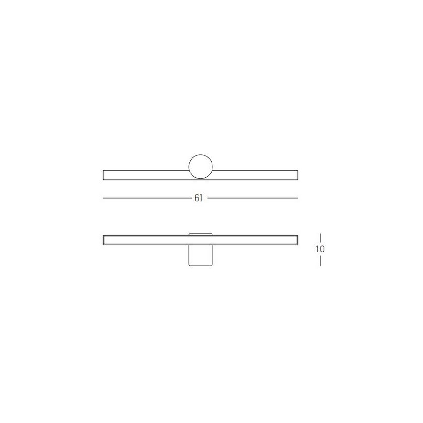 Zambelis 22124 - Iluminación LED para espejos de baño LED/10W/230V 61 cm IP54