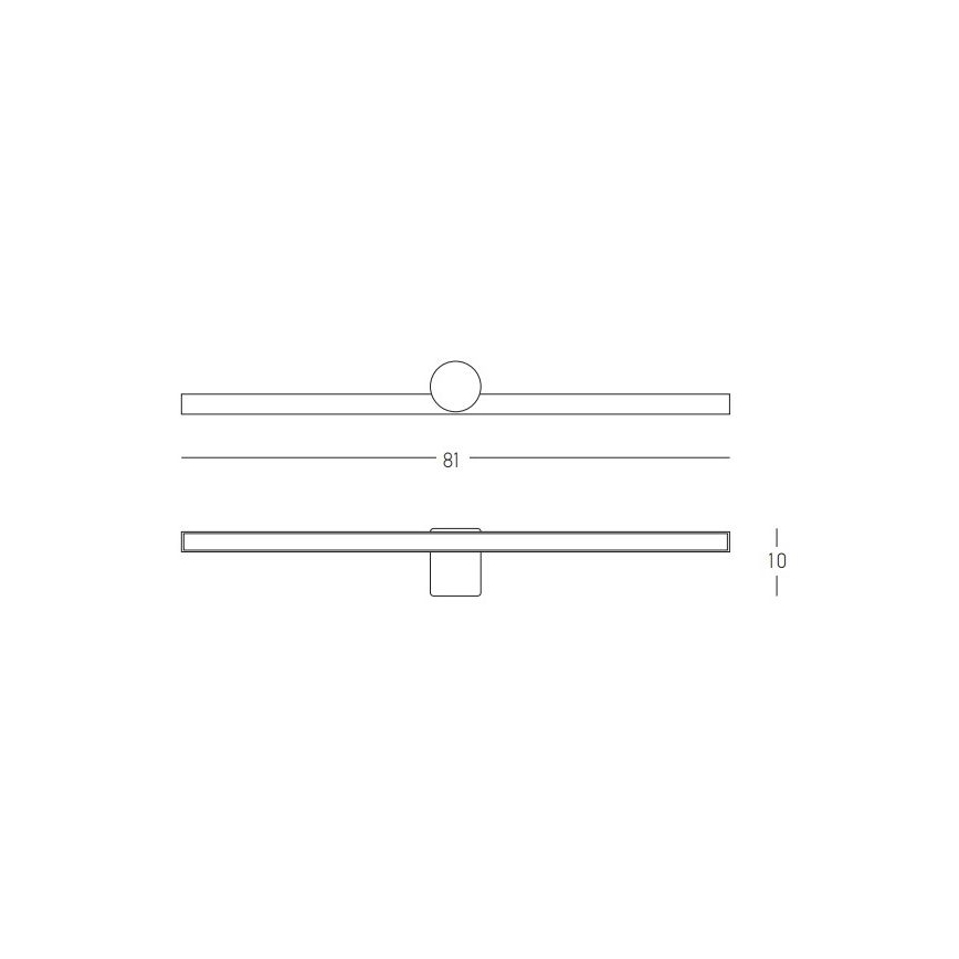 Zambelis 22125 - Iluminación LED para espejos de baño LED/17W/230V 81 cm IP54